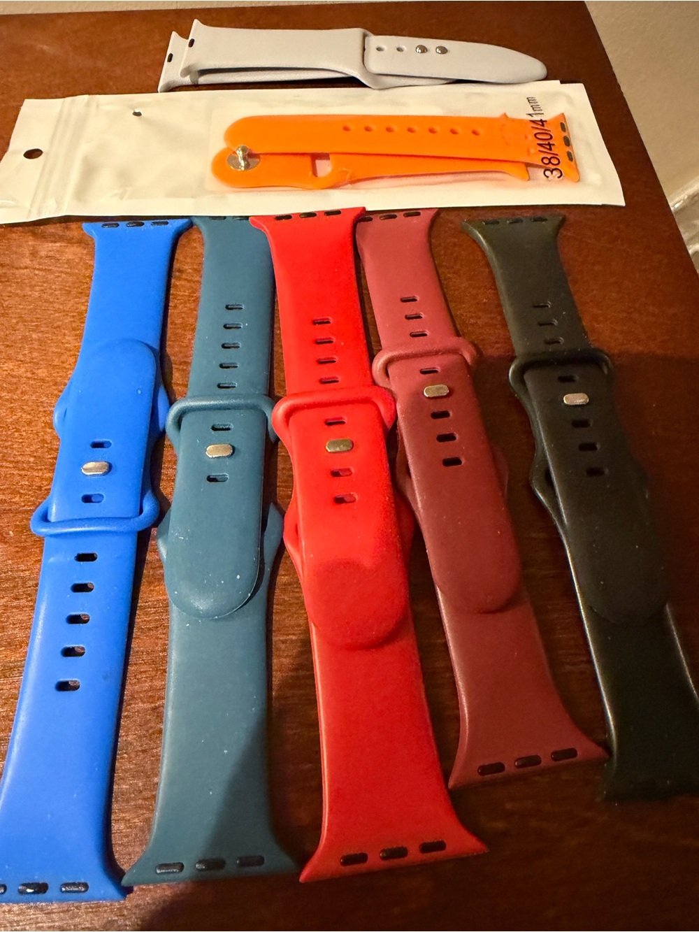 Silicone Replacement Watch Band - Blue, Teal, Red, Maroon, Black